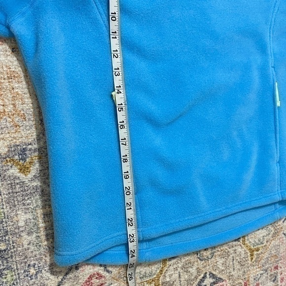 L.L. Bean Vintage Blue Pullover Fleece Snap Jacket Large‎ - Picture 9 of 9